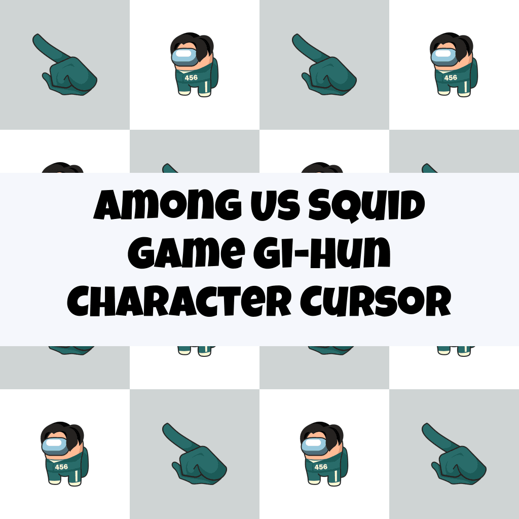 Preview Among Us Squid Game Gi-Hun Character cursor custom cursor pack